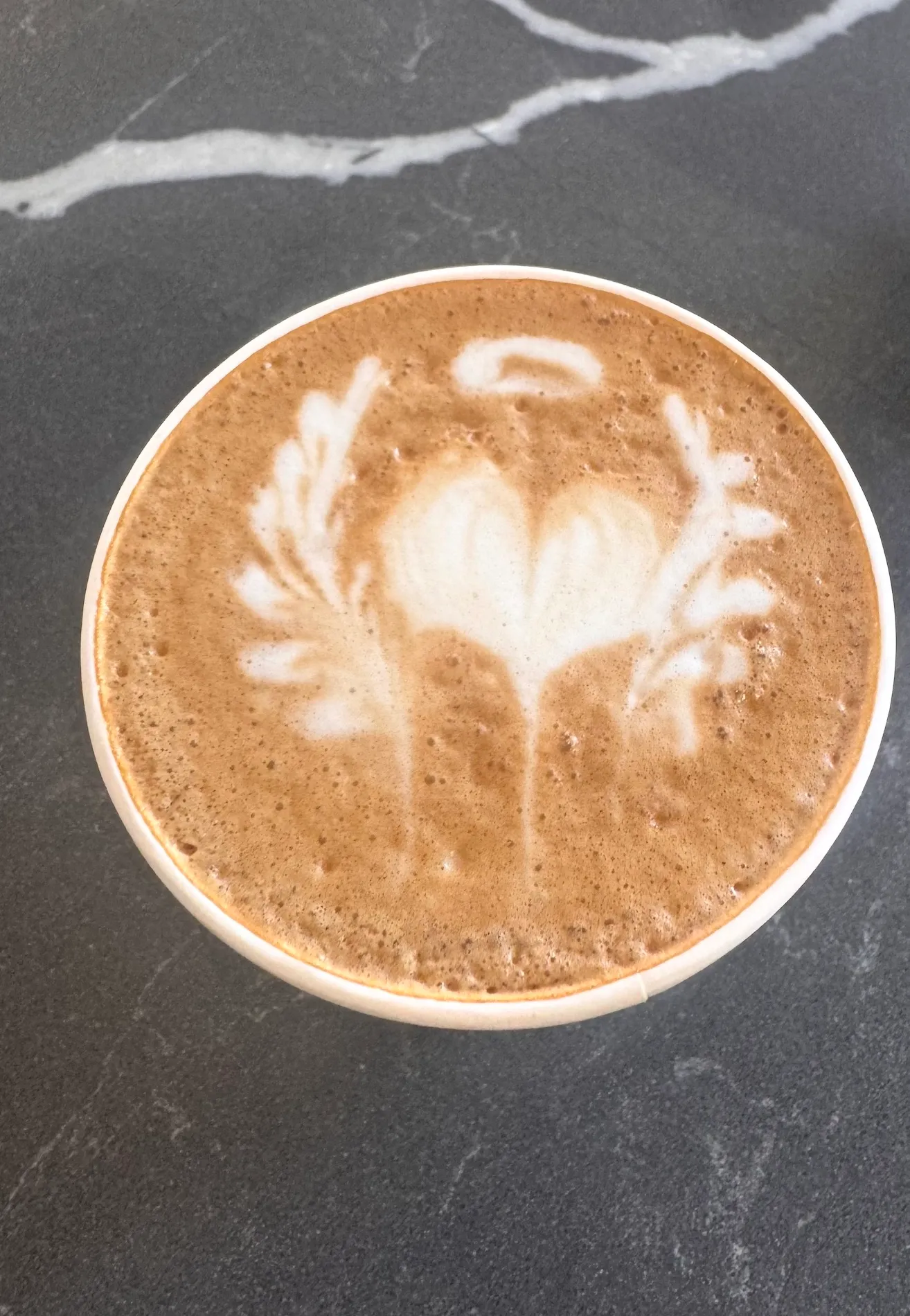 Sogo Housemade Apple Chai. House spiced tea, double espresso, and a sweet cold foam cloud.